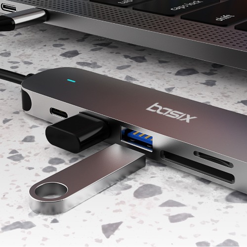 디에이치스타일 온라인 스토어 C타입 멀티허브 6포트 맥북 USB TF SD HDMI BX6H EDT-TL-5